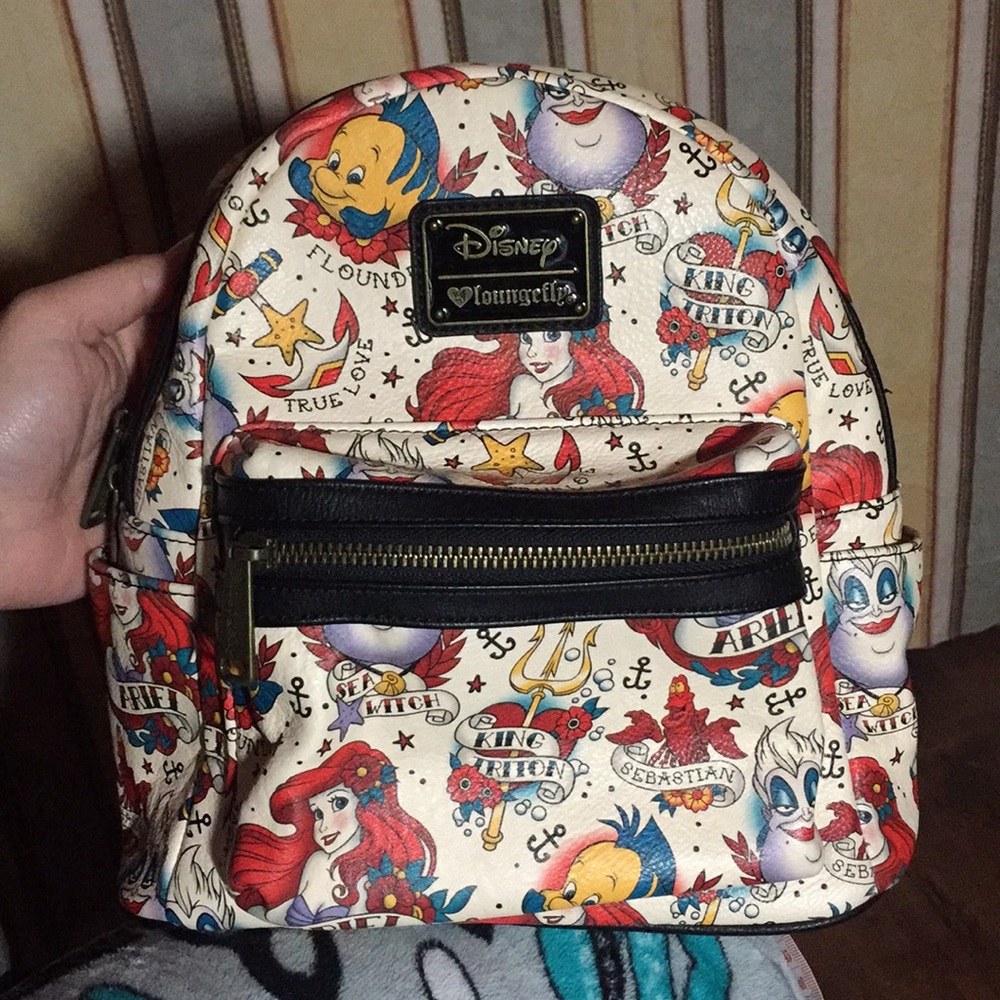 loungefly little mermaid mini backpack